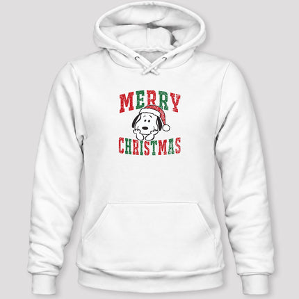 Merry Christmas Vintage Distressed Santa Hat Hoodie