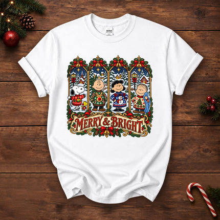 Merry and Bright Christmas Winter Village T-Shirt