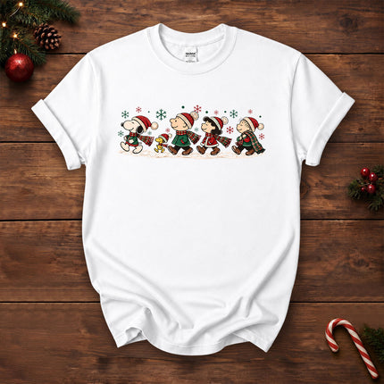 Christmas Friends Winter Walk Holiday T-Shirt