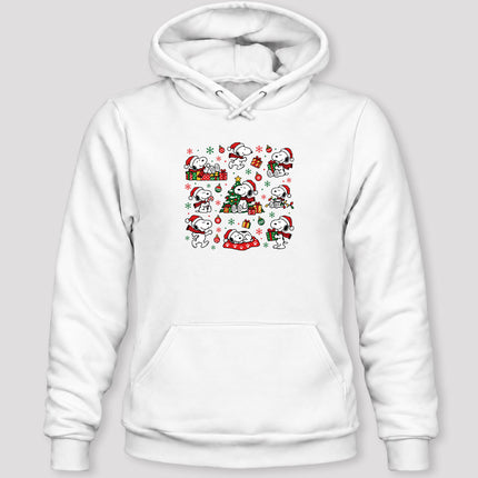 Christmas Santa Hat Holiday Gift Collage Hoodie