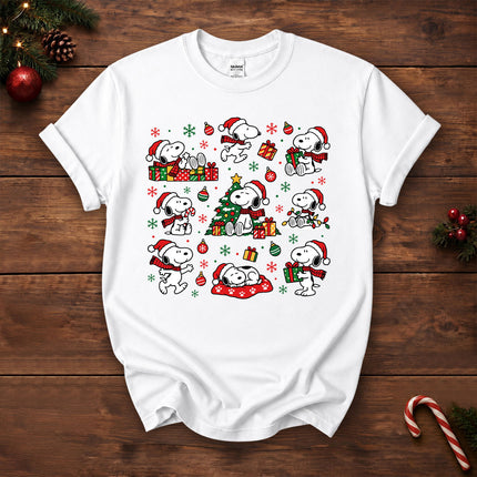 Christmas Santa Hat Gift Pattern T-Shirt