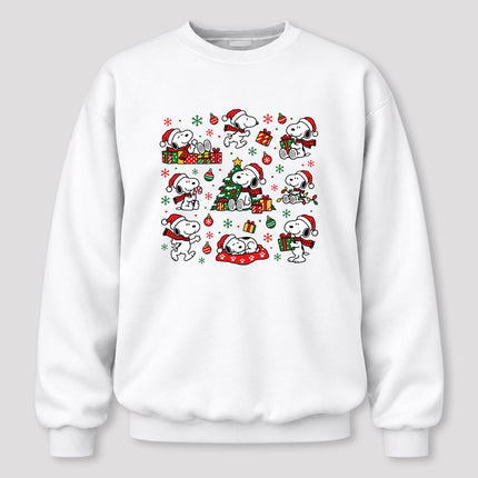Christmas Santa Hat Gift Collage Sweatshirt