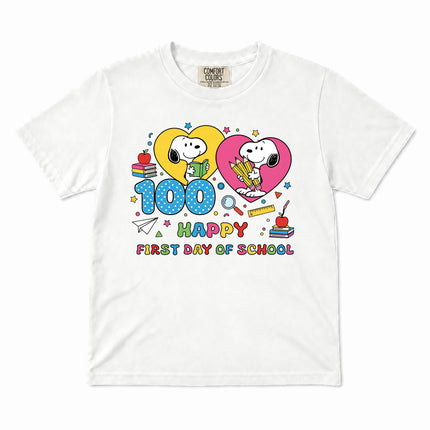 Comfort Colors 100 Days of School Happy Classroom Kid T-Shirt