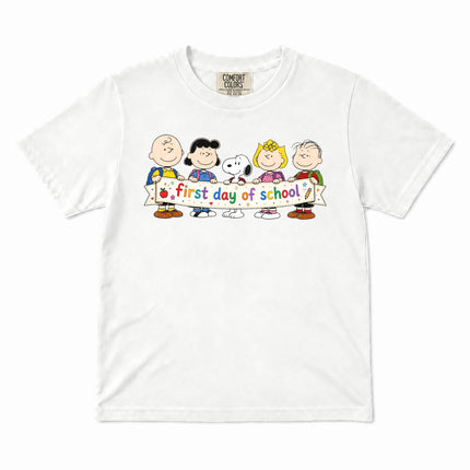 Comfort Colors First Day of School Back To School Friends Kid T-Shirt