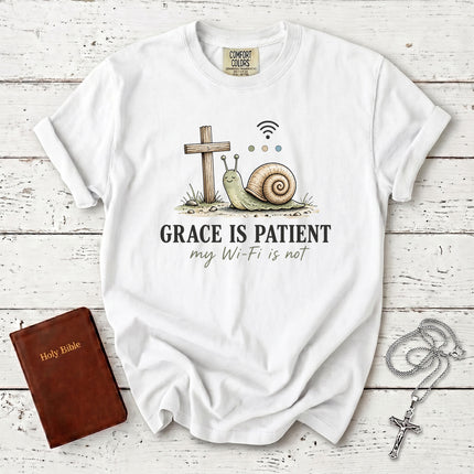 Comfort Colors Grace Is Patient Funny Christian Faith T-Shirt