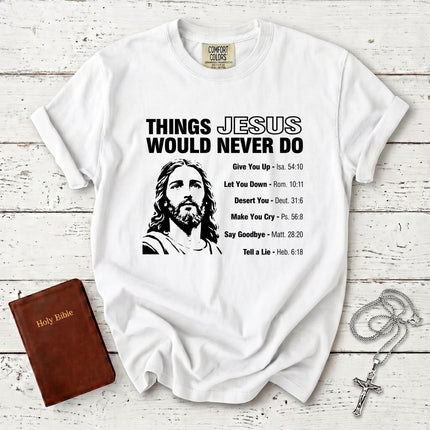 Comfort Colors Christian Bible Verse Promise Faith T-Shirt
