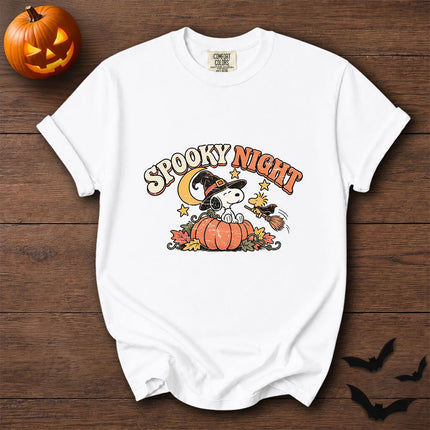 Comfort Colors Spooky Night Halloween Pumpkin Witch T-Shirt