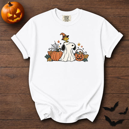 Comfort Colors Cute Ghost Pumpkin Halloween Graphic T-Shirt