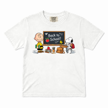 Comfort Colors Back To School Classroom Blackboard First Day Kid T-Shirt