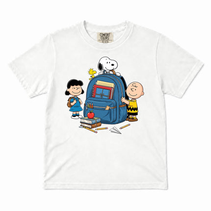 Comfort Colors Back To School Backpack Books Classroom Kid T-Shirt