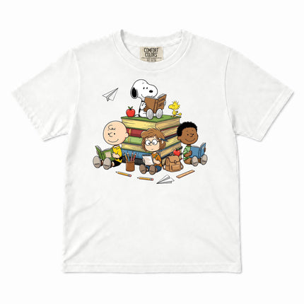 Comfort Colors Back To School Reading Books Classroom Kid T-Shirt