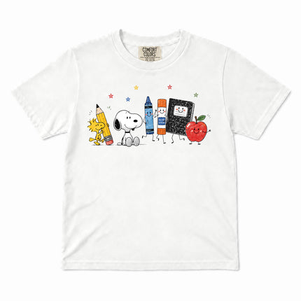 Comfort Colors Back To School Cute School Supplies Kid T-Shirt