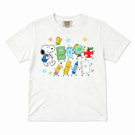 Comfort Colors Back To School School Supplies Globe Notebook Kid T-Shirt