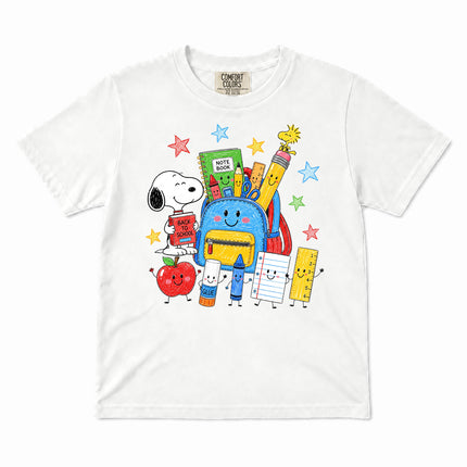 Comfort Colors Back To School Backpack School Supplies Kid T-Shirt