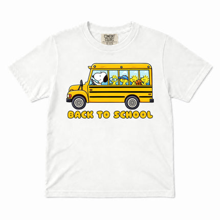 Comfort Colors Back To School School Bus First Day Kid T-Shirt