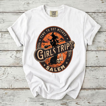 Comfort Colors Salem Girls Trip Wicked 2026 Halloween T-Shirt