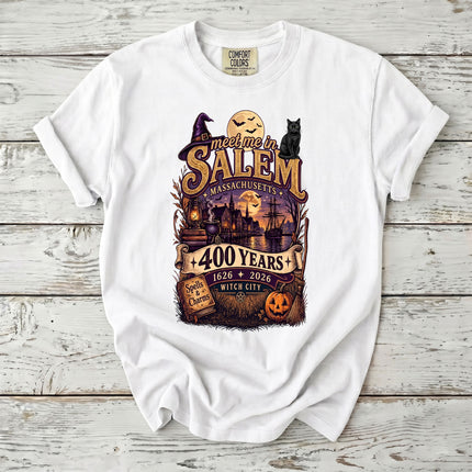 Comfort Colors Salem Witch City 400 Years Massachusetts T-Shirt