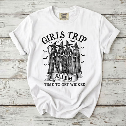 Comfort Colors Salem Witch Girls Trip Halloween T-Shirt