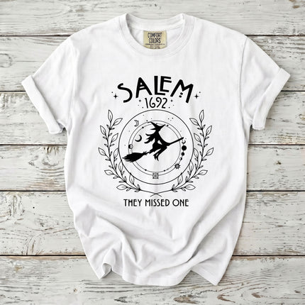 Comfort Colors Salem Witch 1692 Celestial They Missed One T-Shirt