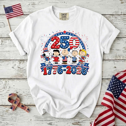 Comfort Colors 1776-2026 250 Years Patriotic Friends Parade T-Shirt