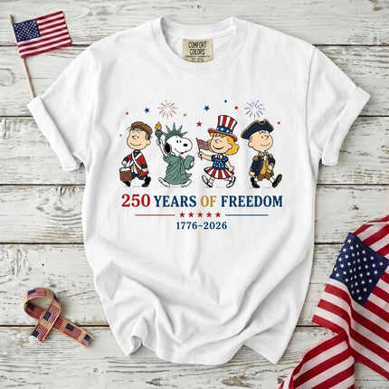 Comfort Colors 250 Years Of Freedom USA Historical Parade Squad T-Shirt