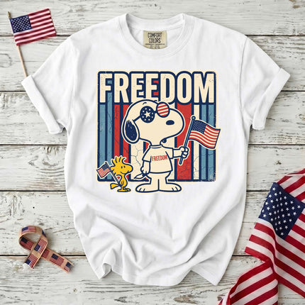 Comfort Colors 250th Anniversary USA Retro Freedom Dog T-Shirt