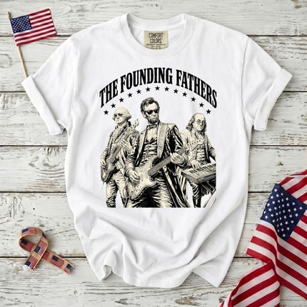 Comfort Colors 250th Anniversary USA The Founding Fathers Rock Band T-Shirt
