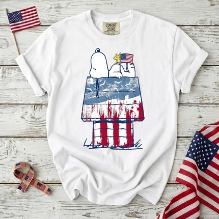 Comfort Colors 250th Anniversary USA Patriotic Doghouse T-Shirt