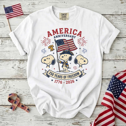 Comfort Colors 250 Years Of Freedom Anniversary T-Shirt