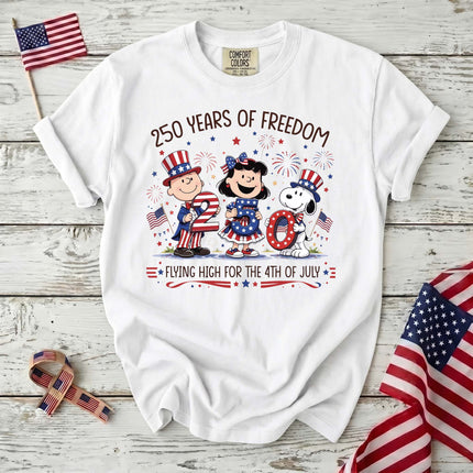 Comfort Colors 250 Years Of Freedom Flying High Patriotic Friends T-Shirt