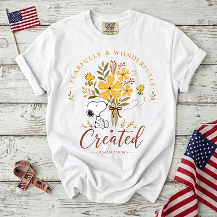 Comfort Colors Fearfully and Wonderfully Created Psalm 139:14 T-Shirt