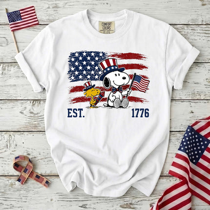Comfort Colors EST 1776 250th Anniversary USA Uncle Sam Dog T-Shirt