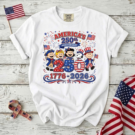 Comfort Colors America 250th Anniversary 1776-2026 Patriotic Friends T-Shirt