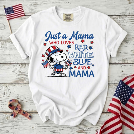 Comfort Colors 250th Anniversary USA Just A Mama T-Shirt