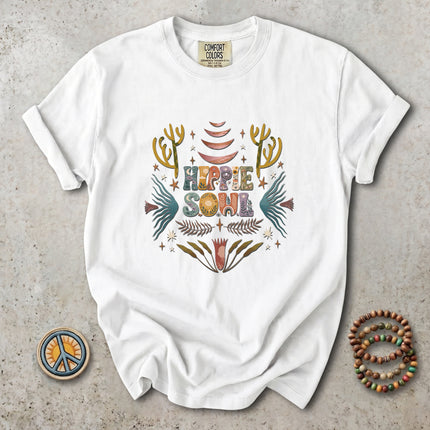 Comfort Colors Hippie Soul Boho Desert Cactus Retro T-Shirt