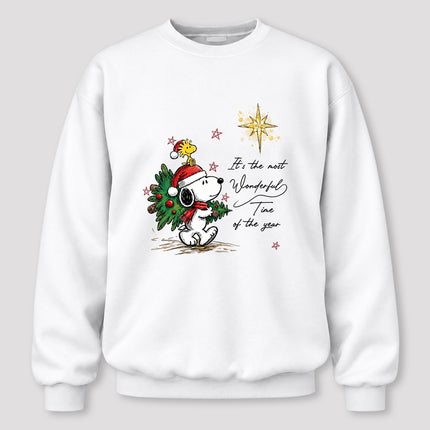 Most Wonderful Time Christmas Tree Star Sweatshirt