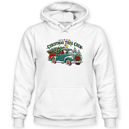 Christmas Tree Crew Vintage Pickup Truck Hoodie