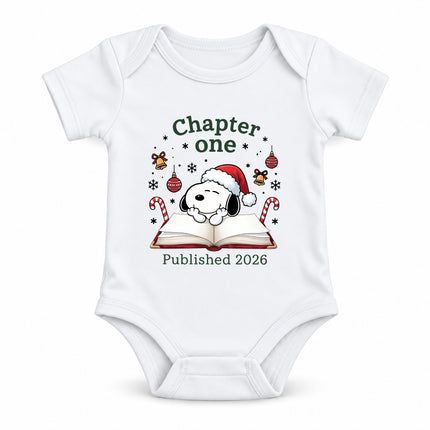 Chapter One Published 2026 Christmas Newborn Outfit Baby Bodysuit