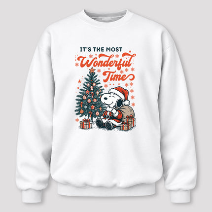 Most Wonderful Time Christmas Tree Gifts Sweatshirt