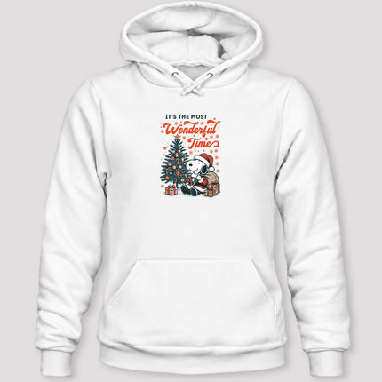 Most Wonderful Time Christmas Tree Holiday Gifts Hoodie