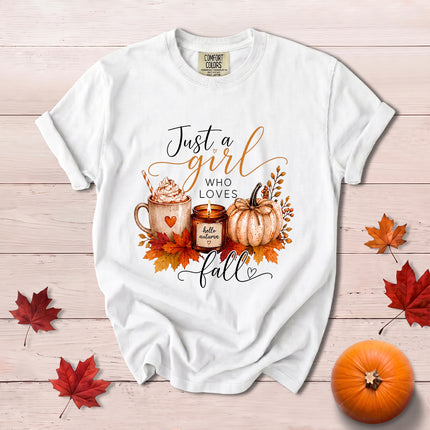 Comfort Colors Fall Autumn Pumpkin Spice Coffee Cozy Season T-Shirt