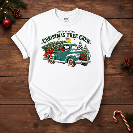 Christmas Tree Crew Vintage Pickup Truck T-Shirt