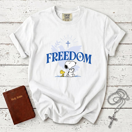 Comfort Colors Freedom Dove Cross Christian T-Shirt