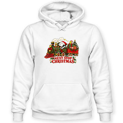 Next Stop Christmas Train Vintage Holiday Express Hoodie