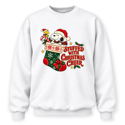 Stuffed With Christmas Cheer Holiday Stocking Sweatshirt