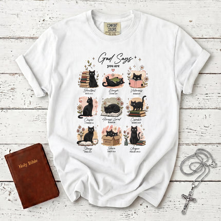 Comfort Colors God Says You Are Bible Verse Christian T-Shirt