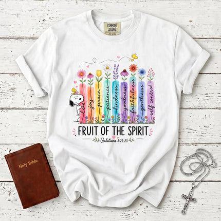 Comfort Colors Fruit of the Spirit Galatians 5:22 Pastel Garden Faith T-Shirt