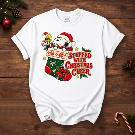 Stuffed With Christmas Cheer Stocking Holiday T-Shirt