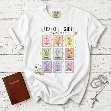 Comfort Colors Fruit of the Spirit Galatians 5 22 Christian Faith T-Shirt