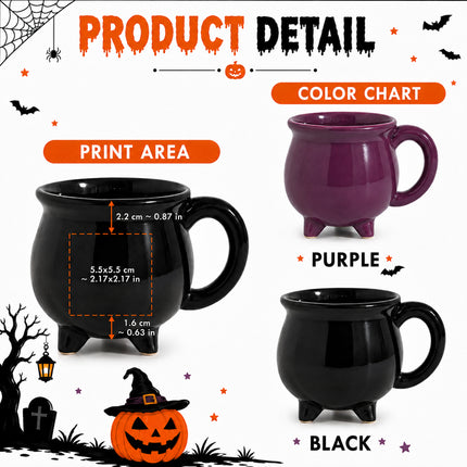 Personalized Gothic Wedding Cauldron Mug Till Death Do Us Part Halloween